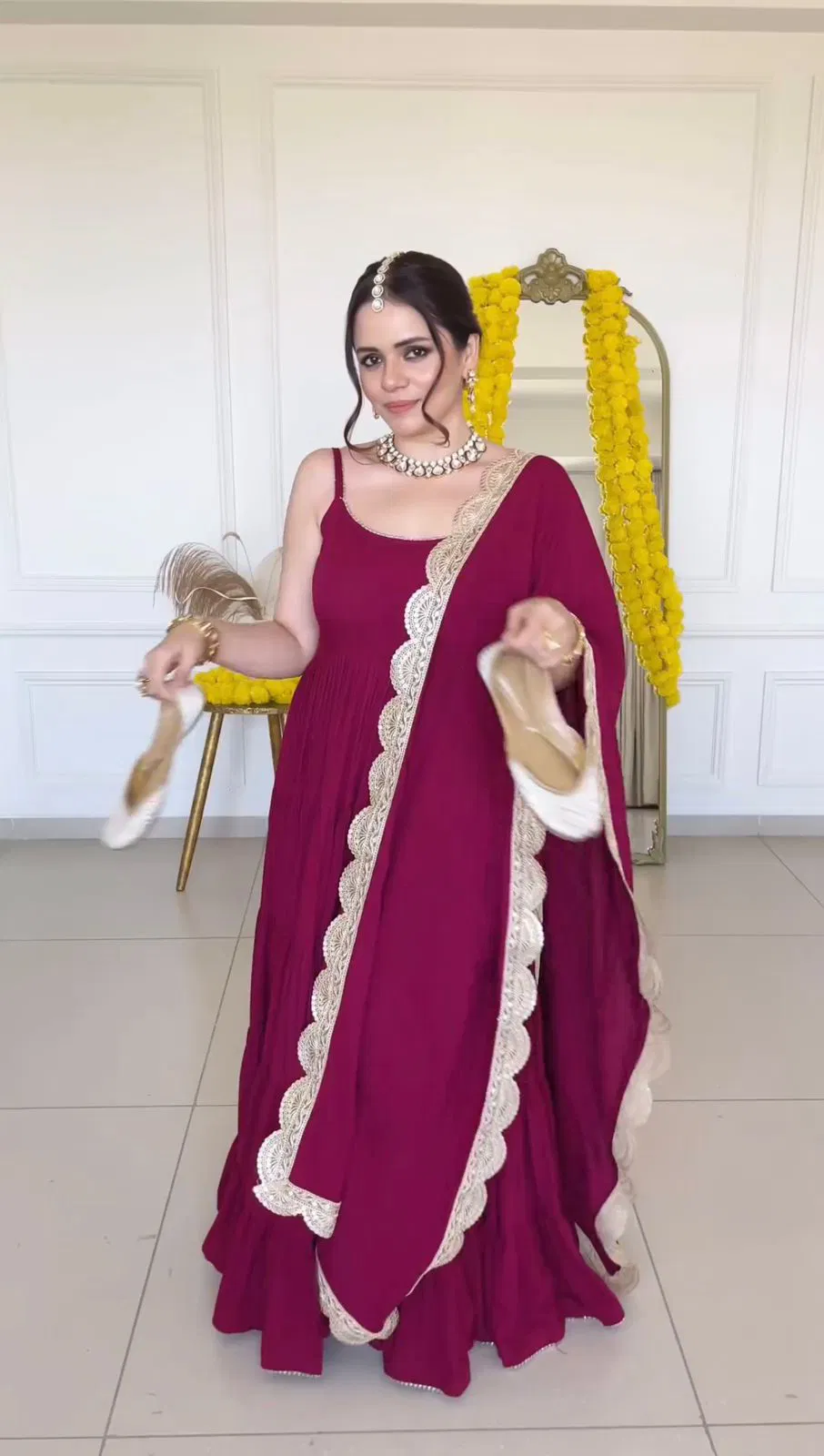 LG 1800 Heavy Georgette Gown With Dupatta Catalog